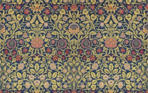 William Morris's Violet and Columbine (1883) famous pattern. Original from The Cleveland Museum of Art. Digitally enhanced by rawpixel.