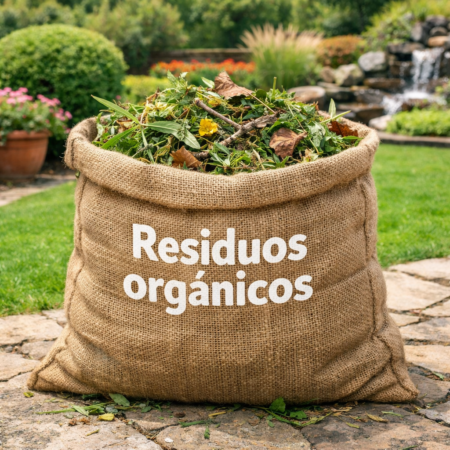 Recolección única de residuos orgánicos de jardín